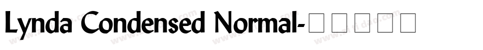 Lynda Condensed Normal字体转换